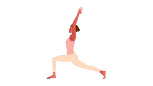 حالت جنگجو یک (Virabhadrasana I)